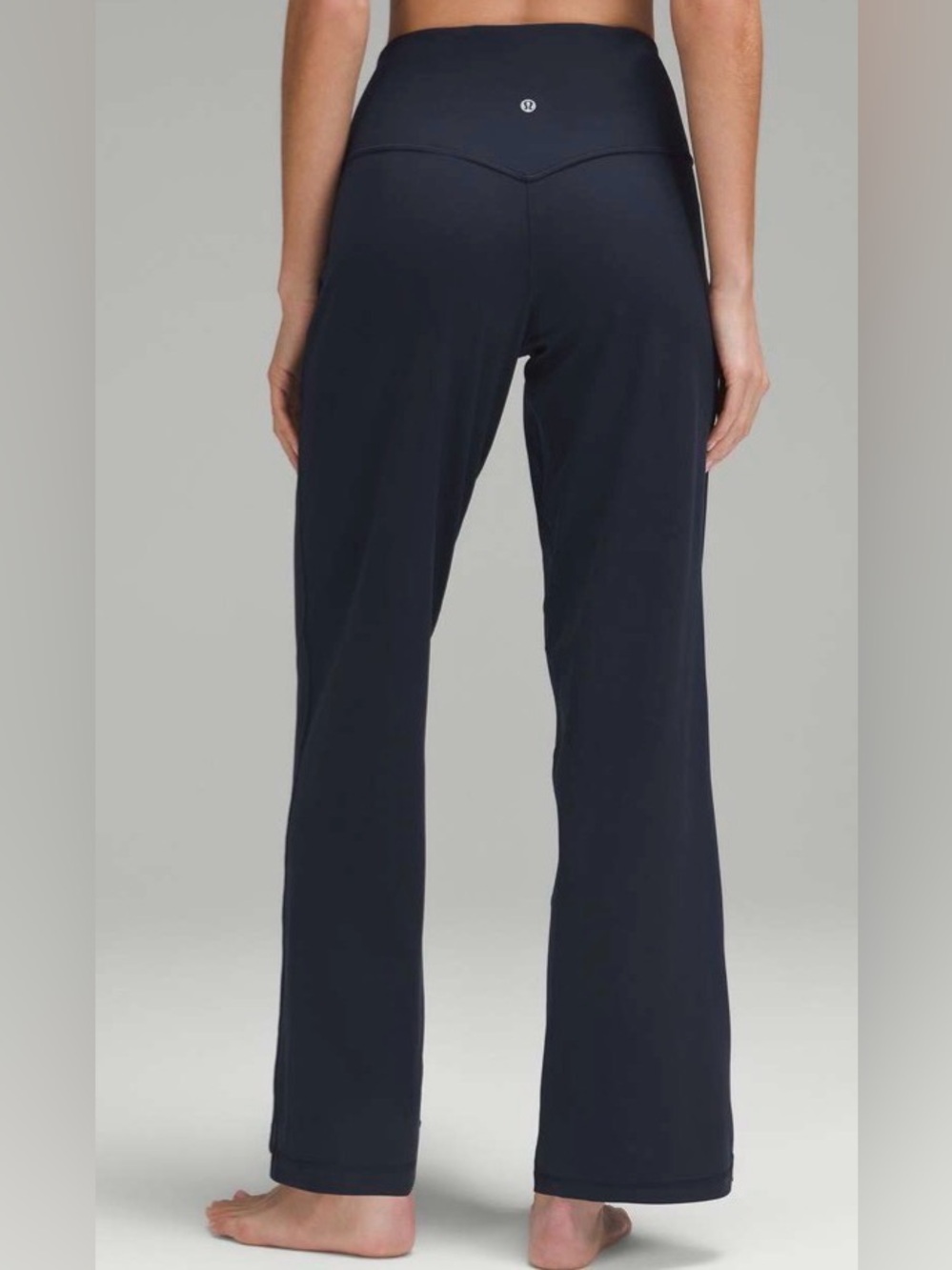 Lululemon Navy Align Wide Leg 31” Inseam 8/10 Blue Black Pockets Yoga 🔥 like new